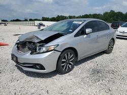 Salvage cars for sale from Copart New Braunfels, TX: 2015 Honda Civic EXL