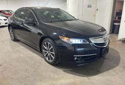 Salvage cars for sale at Grand Prairie, TX auction: 2015 Acura TLX Advance