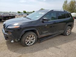 Salvage cars for sale from Copart Ontario Auction, ON: 2018 Jeep Cherokee Latitude