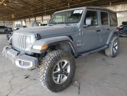 Jeep salvage cars for sale: 2018 Jeep Wrangler Unlimited Sahara