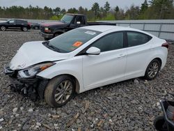 Salvage cars for sale at Windham, ME auction: 2016 Hyundai Elantra SE