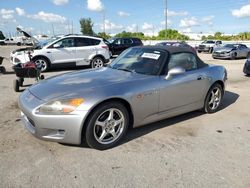 Honda salvage cars for sale: 2001 Honda S2000