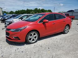 Chevrolet Cruze Premier salvage cars for sale: 2017 Chevrolet Cruze Premier