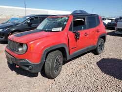 Jeep Renegade Trailhawk salvage cars for sale: 2017 Jeep Renegade Trailhawk