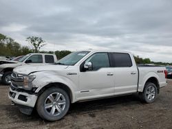 Salvage cars for sale at Des Moines, IA auction: 2018 Ford F150 Supercrew