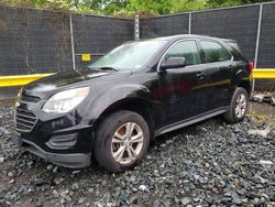 Salvage cars for sale at Waldorf, MD auction: 2017 Chevrolet Equinox LS