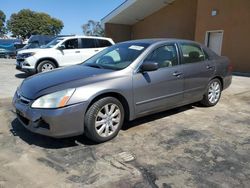 Salvage cars for sale at Hayward, CA auction: 2007 Honda Accord EX