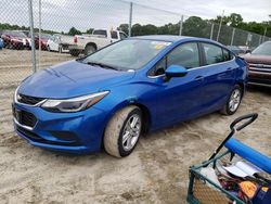 Chevrolet Cruze salvage cars for sale: 2016 Chevrolet Cruze LT