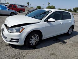 Salvage cars for sale at auction: 2016 Volkswagen Golf S/SE