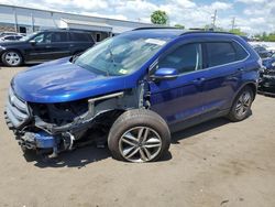 Salvage cars for sale at New Britain, CT auction: 2015 Ford Edge SEL