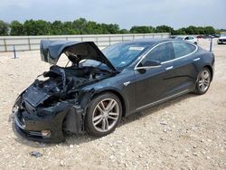 Salvage cars for sale at New Braunfels, TX auction: 2015 Tesla Model S 85D