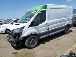 Salvage trucks for sale at Woodhaven, MI auction: 2015 Ford Transit T-250