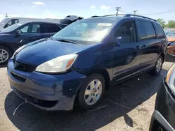 Salvage cars for sale from Copart Chicago Heights, IL: 2004 Toyota Sienna XLE