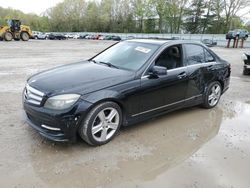 Salvage cars for sale from Copart North Billerica, MA: 2011 Mercedes-Benz C300