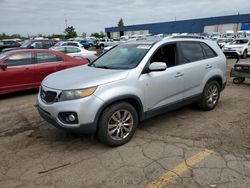Salvage cars for sale from Copart Woodhaven, MI: 2011 KIA Sorento EX
