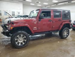 Salvage cars for sale at Davison, MI auction: 2009 Jeep Wrangler Unlimited Sahara