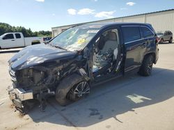 Toyota Highlander salvage cars for sale: 2018 Toyota Highlander LE