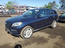 Salvage cars for sale at New Britain, CT auction: 2014 Mercedes-Benz ML 350 4matic