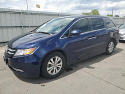 Salvage cars for sale from Copart Littleton, CO: 2015 Honda Odyssey EXL