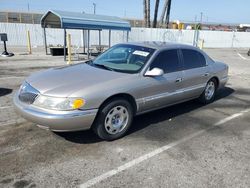 Salvage cars for sale at Van Nuys, CA auction: 1999 Lincoln Continental