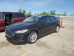 Salvage cars for sale at Pekin, IL auction: 2020 Ford Fusion SE