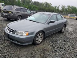 Salvage cars for sale from Copart Waldorf, MD: 2001 Acura 3.2TL
