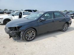 Salvage cars for sale at San Antonio, TX auction: 2016 Toyota Camry LE