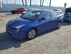 Salvage cars for sale from Copart Van Nuys, CA: 2017 Toyota Prius