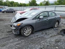 Salvage cars for sale at Grantville, PA auction: 2012 Honda Civic EX