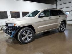Salvage cars for sale at Blaine, MN auction: 2014 Jeep Grand Cherokee Overland