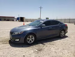 Salvage cars for sale at Andrews, TX auction: 2015 KIA Optima LX