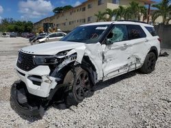 Salvage cars for sale from Copart Opa Locka, FL: 2022 Ford Explorer ST