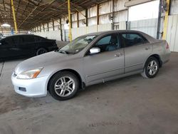 Salvage cars for sale from Copart Phoenix, AZ: 2006 Honda Accord EX