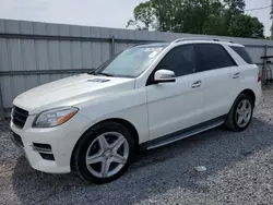 Salvage cars for sale at Gastonia, NC auction: 2015 Mercedes-Benz ML 400 4matic