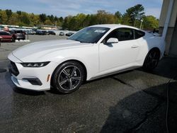 Salvage cars for sale at Exeter, RI auction: 2024 Ford Mustang