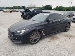 Salvage cars for sale at San Antonio, TX auction: 2017 Infiniti Q60 RED Sport 400