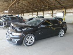 Chevrolet Malibu Premier salvage cars for sale: 2017 Chevrolet Malibu Premier