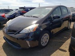 Salvage cars for sale at Elgin, IL auction: 2012 Toyota Prius V