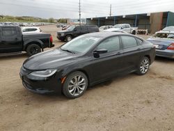 Salvage cars for sale at Colorado Springs, CO auction: 2016 Chrysler 200 S
