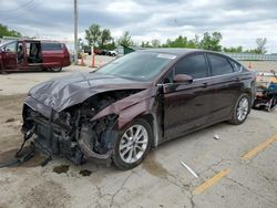 Salvage cars for sale at Pekin, IL auction: 2019 Ford Fusion SE