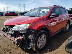 Salvage cars for sale from Copart Elgin, IL: 2015 Toyota Rav4 LE