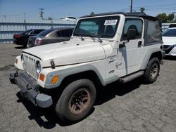 Salvage cars for sale from Copart Colton, CA: 2000 Jeep Wrangler / TJ Sport