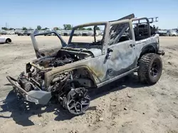 Salvage cars for sale from Copart Fresno, CA: 2015 Jeep Wrangler Sport