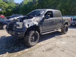 Salvage cars for sale from Copart Austell, GA: 2016 Ford F150 Supercrew