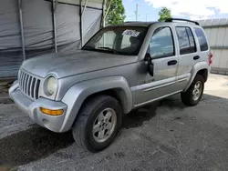 Salvage cars for sale at Midway, FL auction: 2002 Jeep Liberty Limited