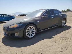 Salvage cars for sale at Bakersfield, CA auction: 2013 Tesla Model S