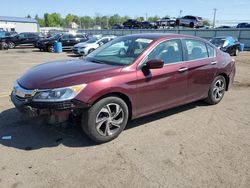 Salvage cars for sale at Pennsburg, PA auction: 2017 Honda Accord LX