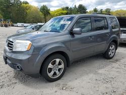 Salvage cars for sale from Copart Mendon, MA: 2013 Honda Pilot EXL