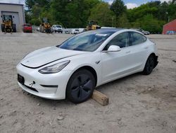 Salvage cars for sale at Mendon, MA auction: 2020 Tesla Model 3