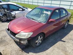 Salvage cars for sale from Copart Mcfarland, WI: 2005 Honda Civic EX